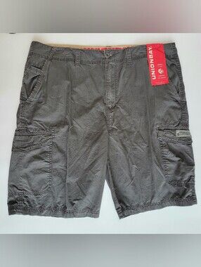 UNIONBAY Cargo Shorts Mens Size 40 "Flint Gray" Lightweight 100% Cotton NEW